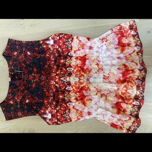 Women’s peplum silk top